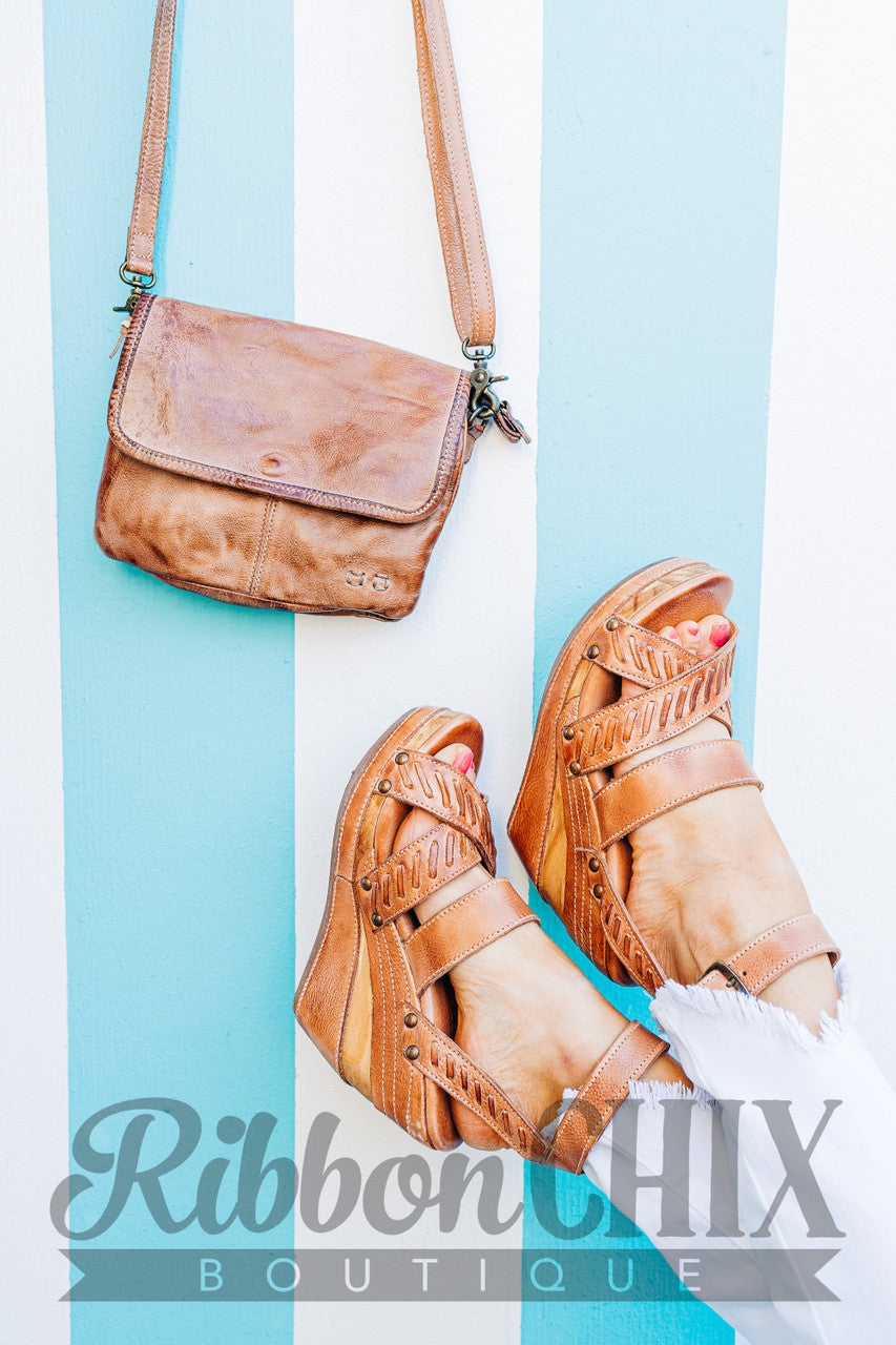 Ziggy Tan Rustic Convertible Fanny Pack Crossbody Clutch