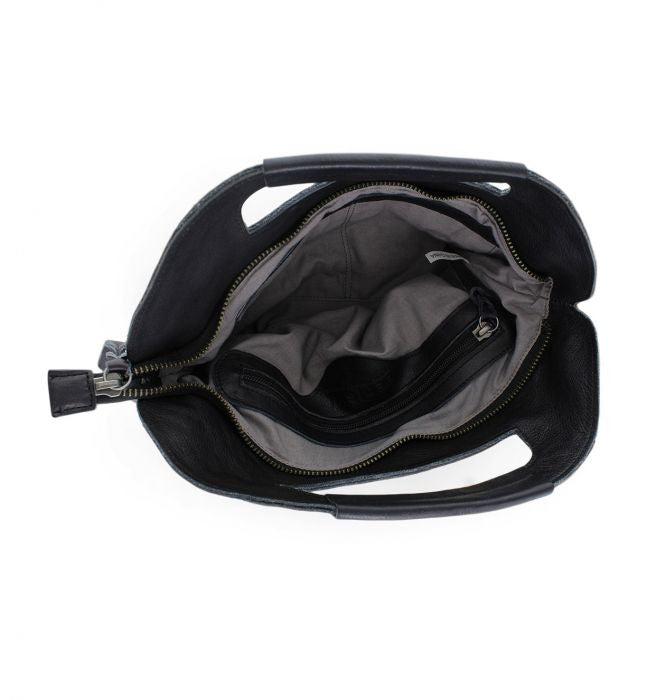 Greenway Black Rustic Crossbody Clutch