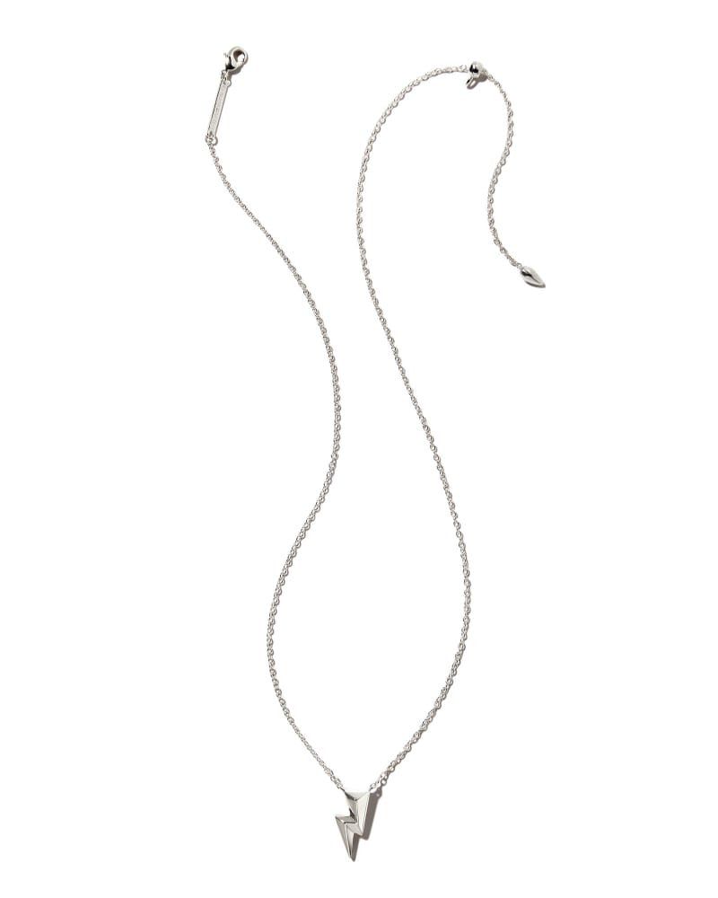 Jess Small Lock Chain Necklace in Silver