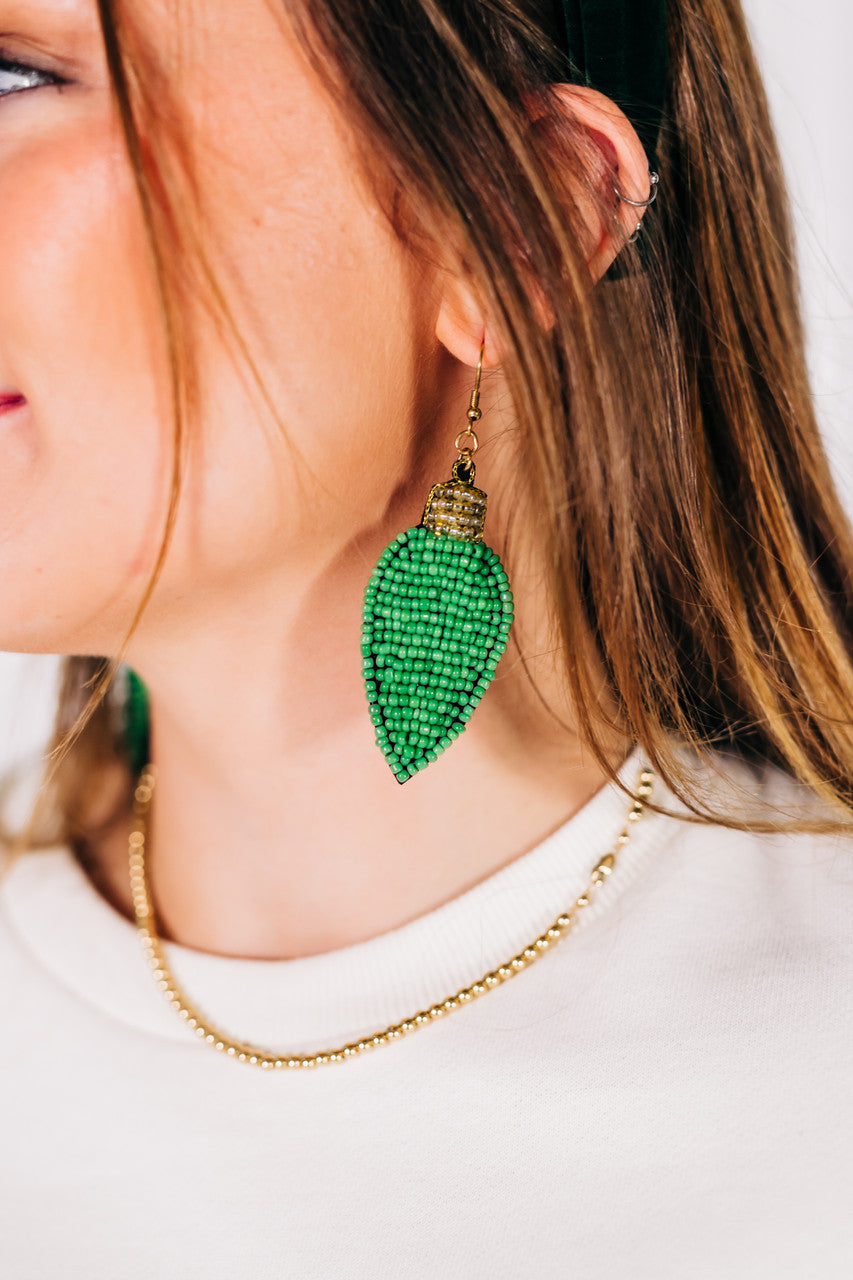 Beaded Ribbon Necklace - and Earrings! 