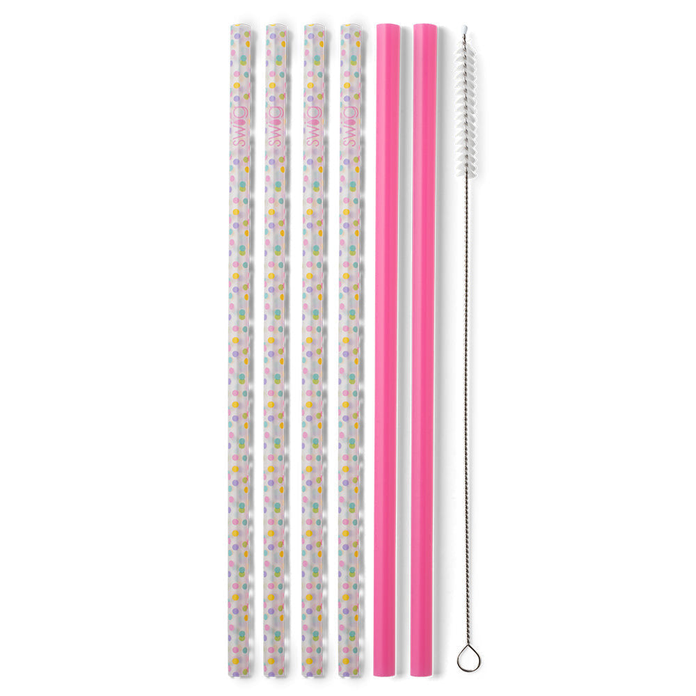 Swig Reusable Straw Set - Oh Happy Day + Pink