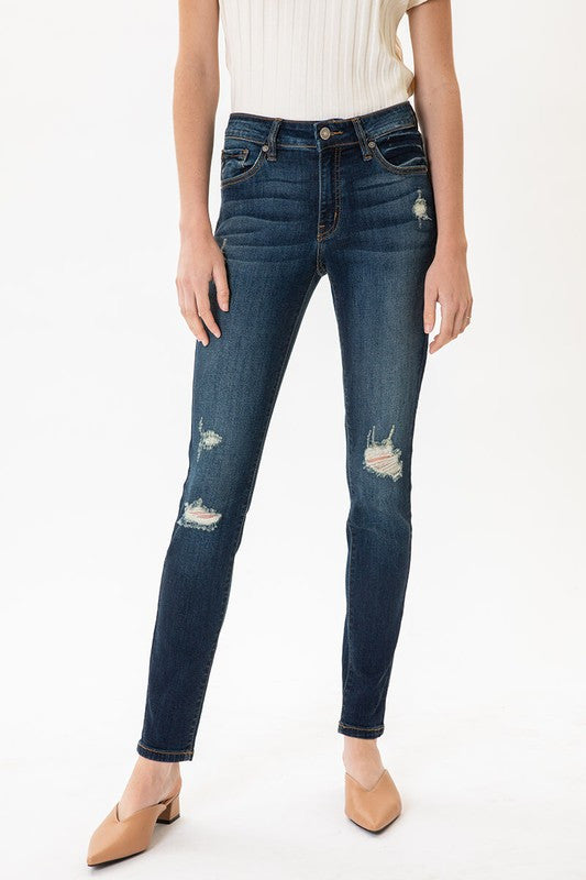 Sariah Mid Rise Super Skinny Jeans
