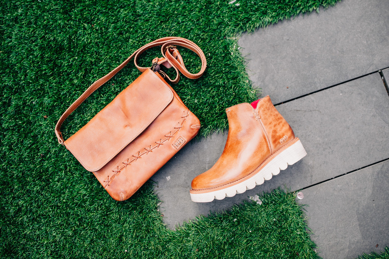 Lydyi Tan Rustic Bootie