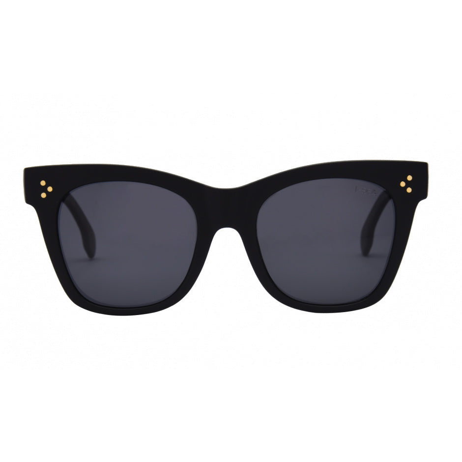 Stevie Matte Black Smoke Polarized Sunglasses – Ribbon Chix
