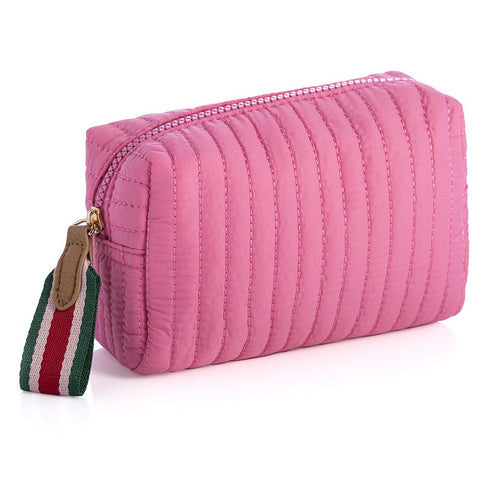 Ezra Small Boxy Pink Cosmetic Bag