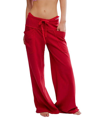 Staycation Deep Cherry Lounge Pants