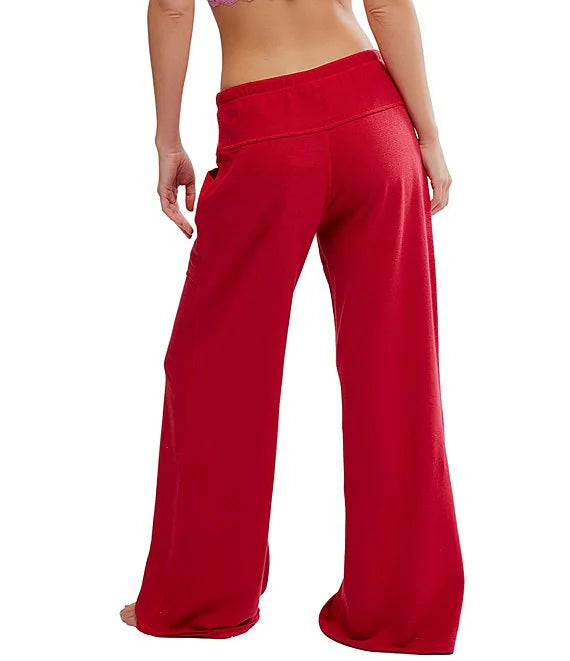 Staycation Deep Cherry Lounge Pants