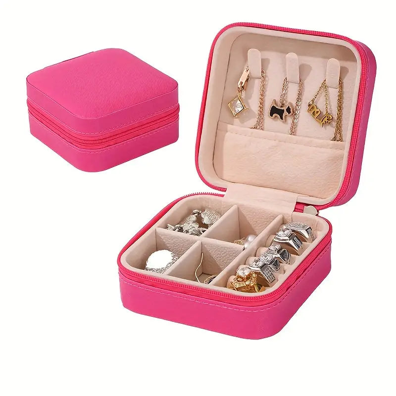 Travel Hot Pink Small Jewelry Box