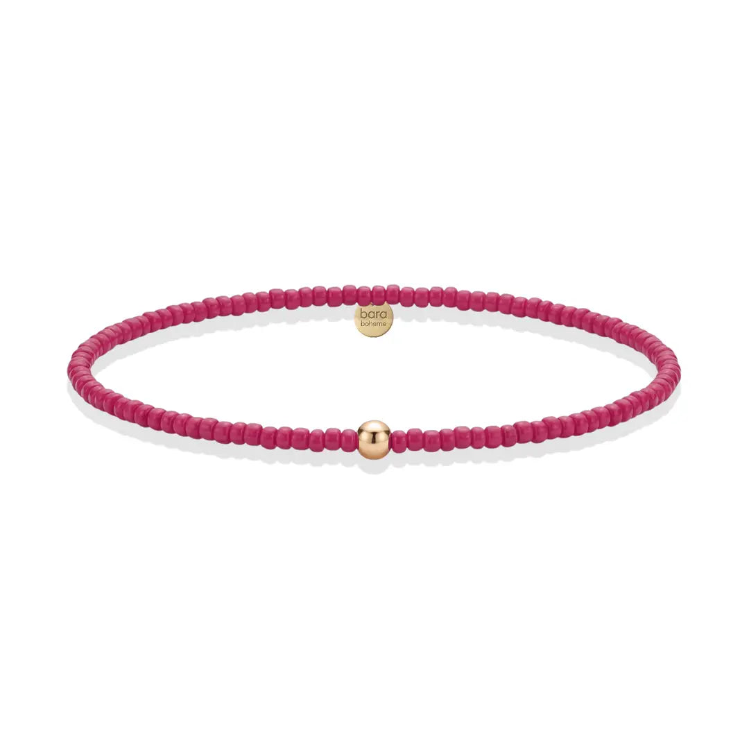 Day Dream Berry 14K Gold Filled Beaded Bracelet