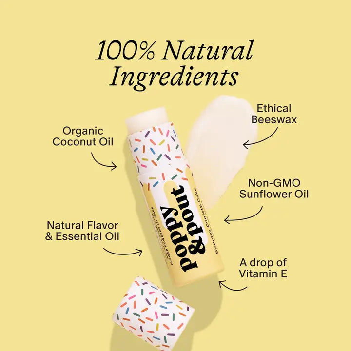 Lip Balm Birthday Confetti Cake Yellow