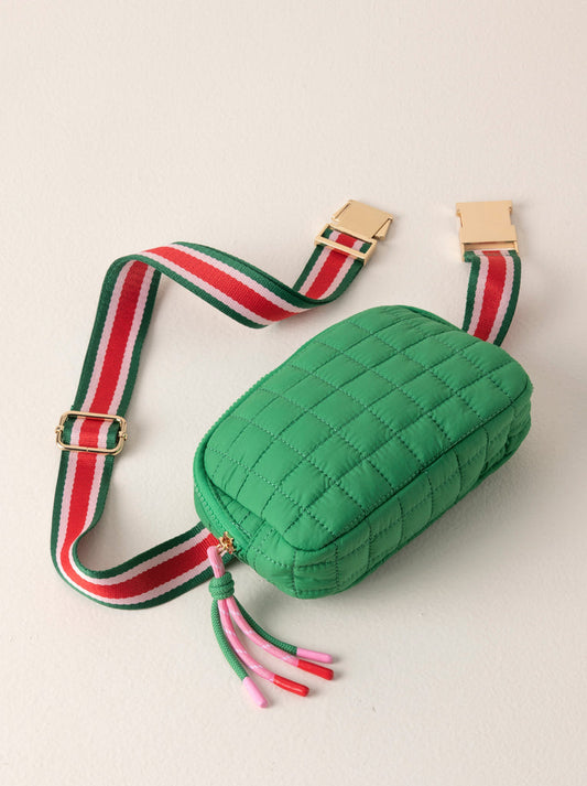 Ezra Green Belt Bag