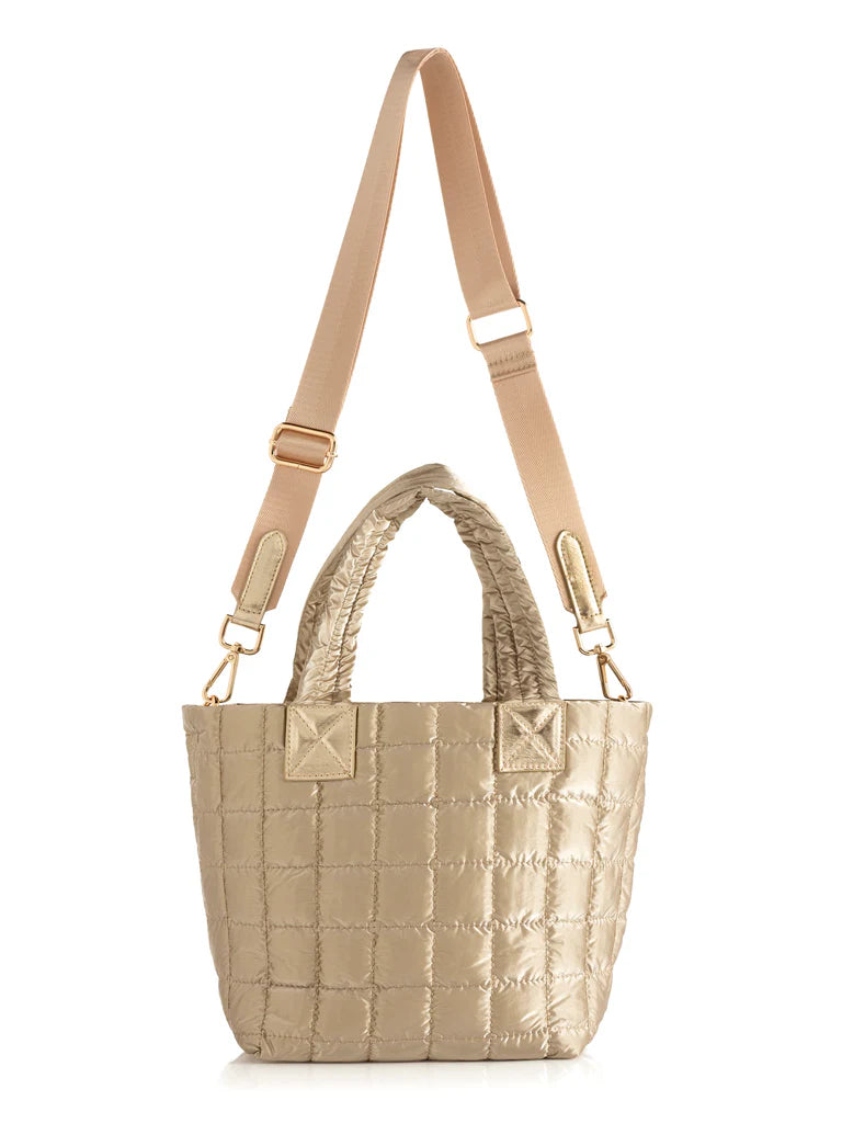 Logan Gold Mini Tote Crossbody