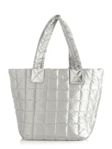 Logan Silver Mini Tote Crossbody