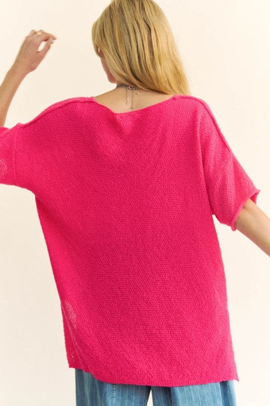 Everybody Wants This Magenta Top