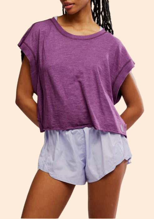 My Time Black Cherry Tee