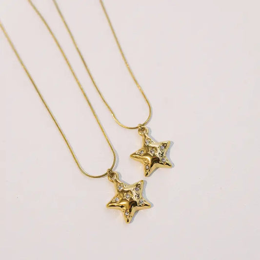 Shining Star Gold Necklace