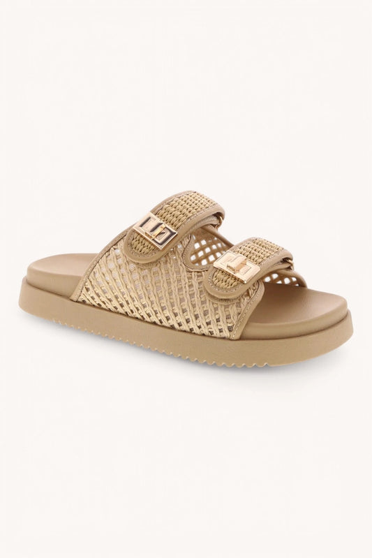 Lyon Raffia Platform Sandal