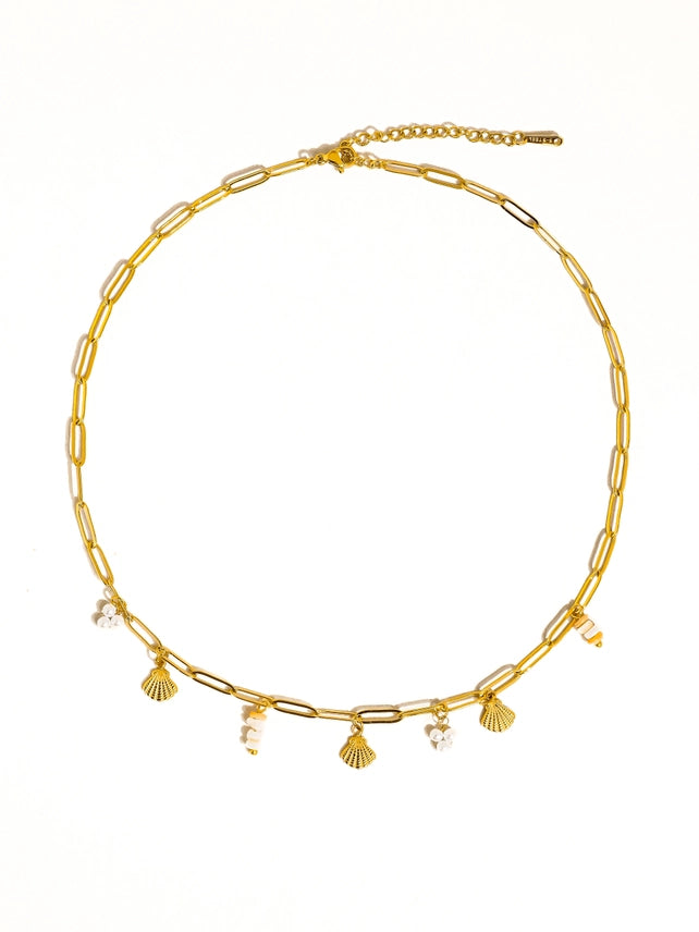 June Seashells Charm Necklace