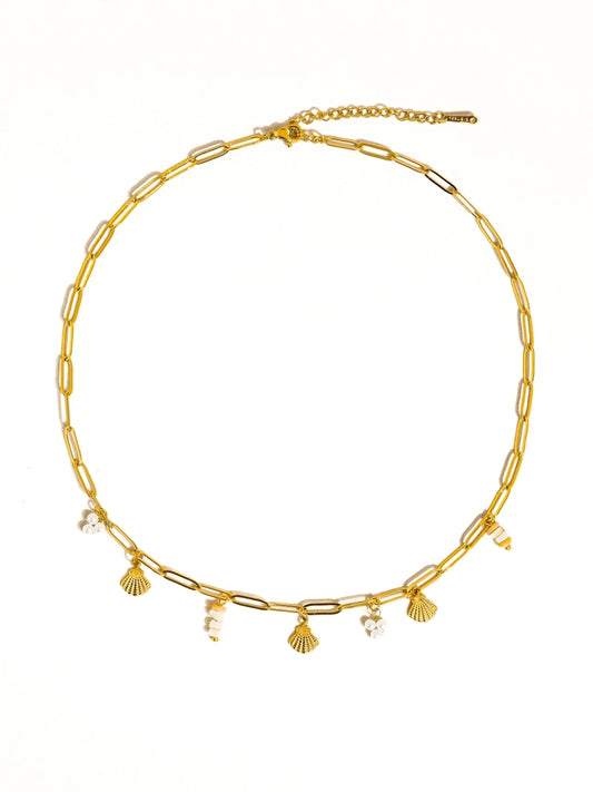 June Seashells Charm Necklace