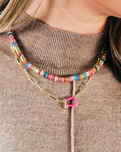 Funky Fresh Pink Necklace