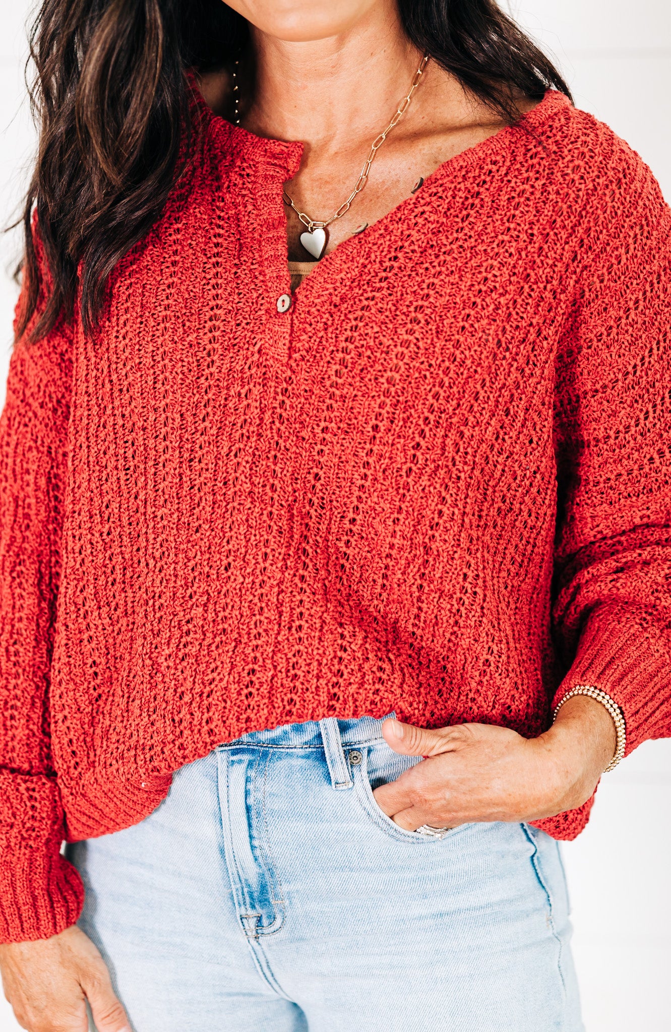 Afternoon Delight Brick Sweater