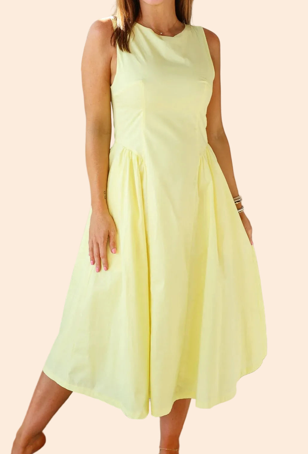 Lemon Drop Midi Dress