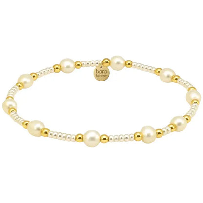 Claire 14K Gold Filled Beaded Bracelet - 6.5"
