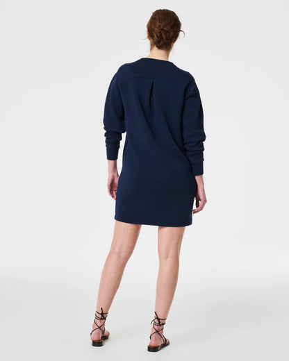 AirEssentials Timeless Navy Crew Neck Dress