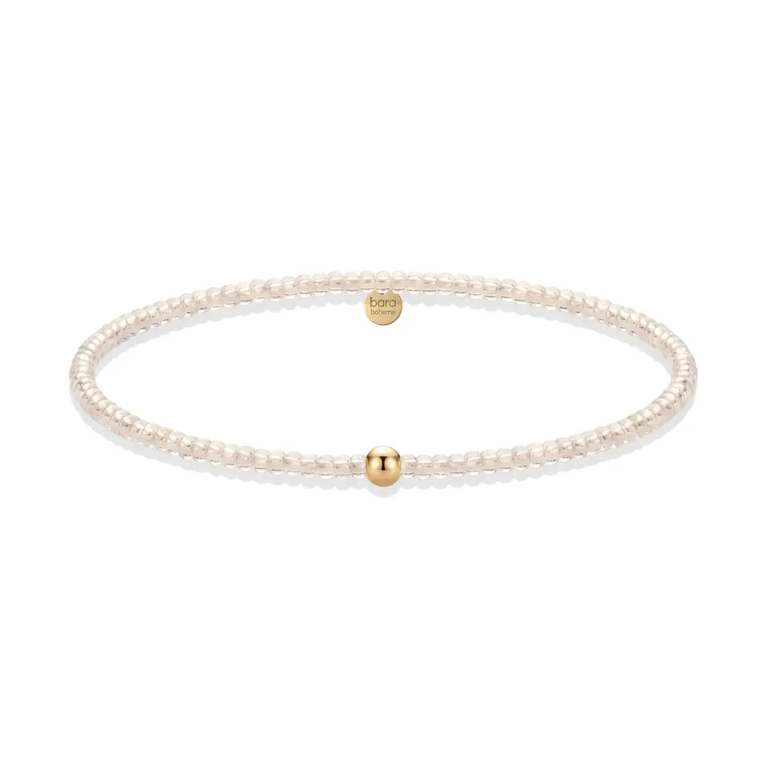 Day Dream Champagne 14K Gold Filled Beaded Bracelet