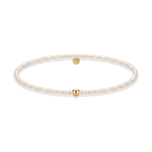 Day Dream Champagne 14K Gold Filled Beaded Bracelet