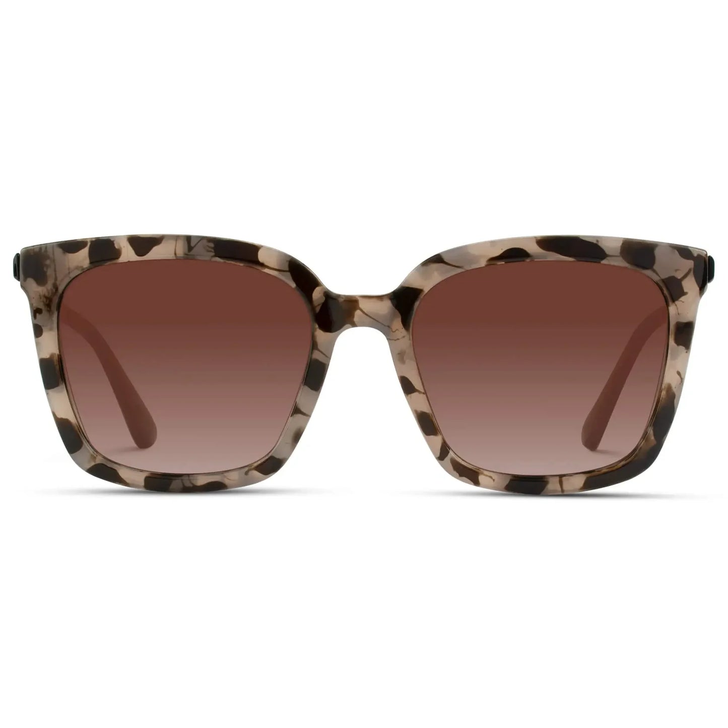 Madison  Blush Pink Tortoise / Gradient Brown Lens Polarized Sunglasses