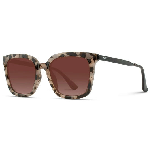 Madison  Blush Pink Tortoise / Gradient Brown Lens Polarized Sunglasses