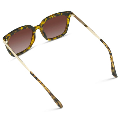 Madison Soft Tortoise / Gradient Brown Lens Polarized Sunglasses