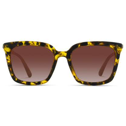 Madison Soft Tortoise / Gradient Brown Lens Polarized Sunglasses