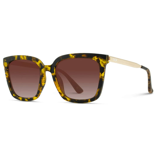 Madison Soft Tortoise / Gradient Brown Lens Polarized Sunglasses