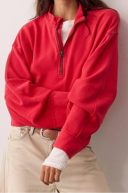 Celeste Salsa Quarter Zip