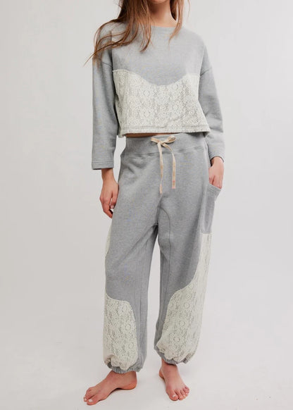 Sunday Best Heather Grey Lounge Set