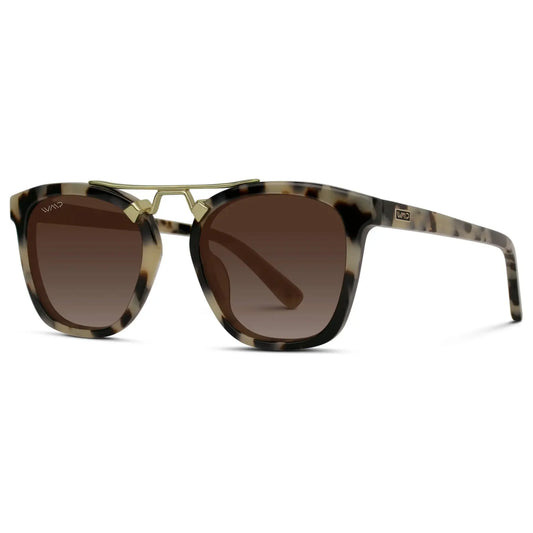Demi Beige Tortoise / Brown Gradient Lens Polarized Sunglasses