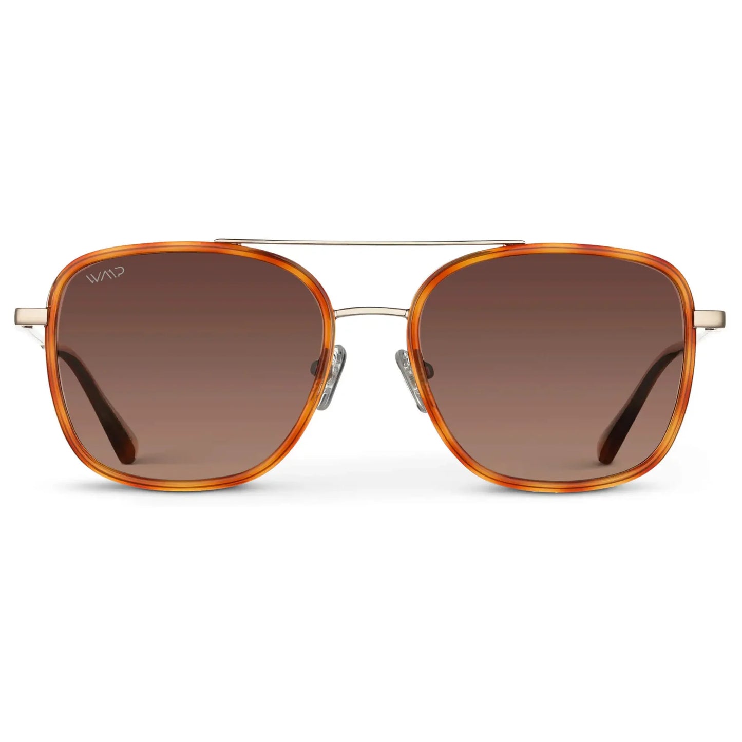 Gia Sunset Tortoise / Gradient Brown Lens Polarized Sunglasses