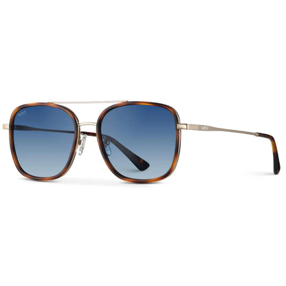 Gia Brown Tortoise / Gradient Blue Lens Polarized Sunglasses
