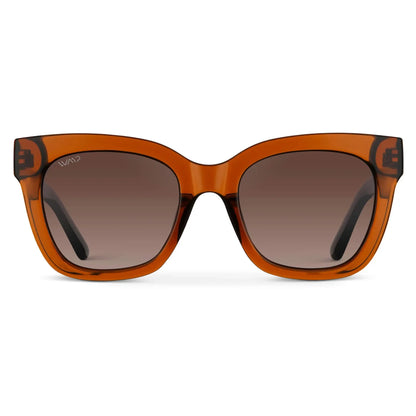 Stormi Crystal Chestnut Brown / Brown Lens Polarized Sunglasses