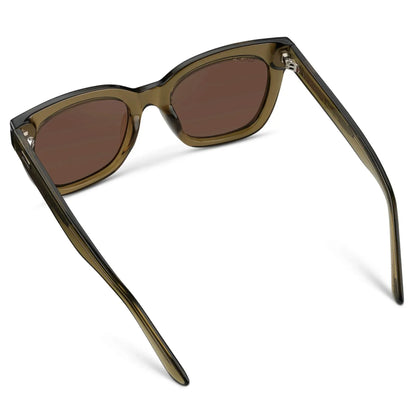 Stormi Khaki Crystal Green / Brown Lens Polarized Sunglasses
