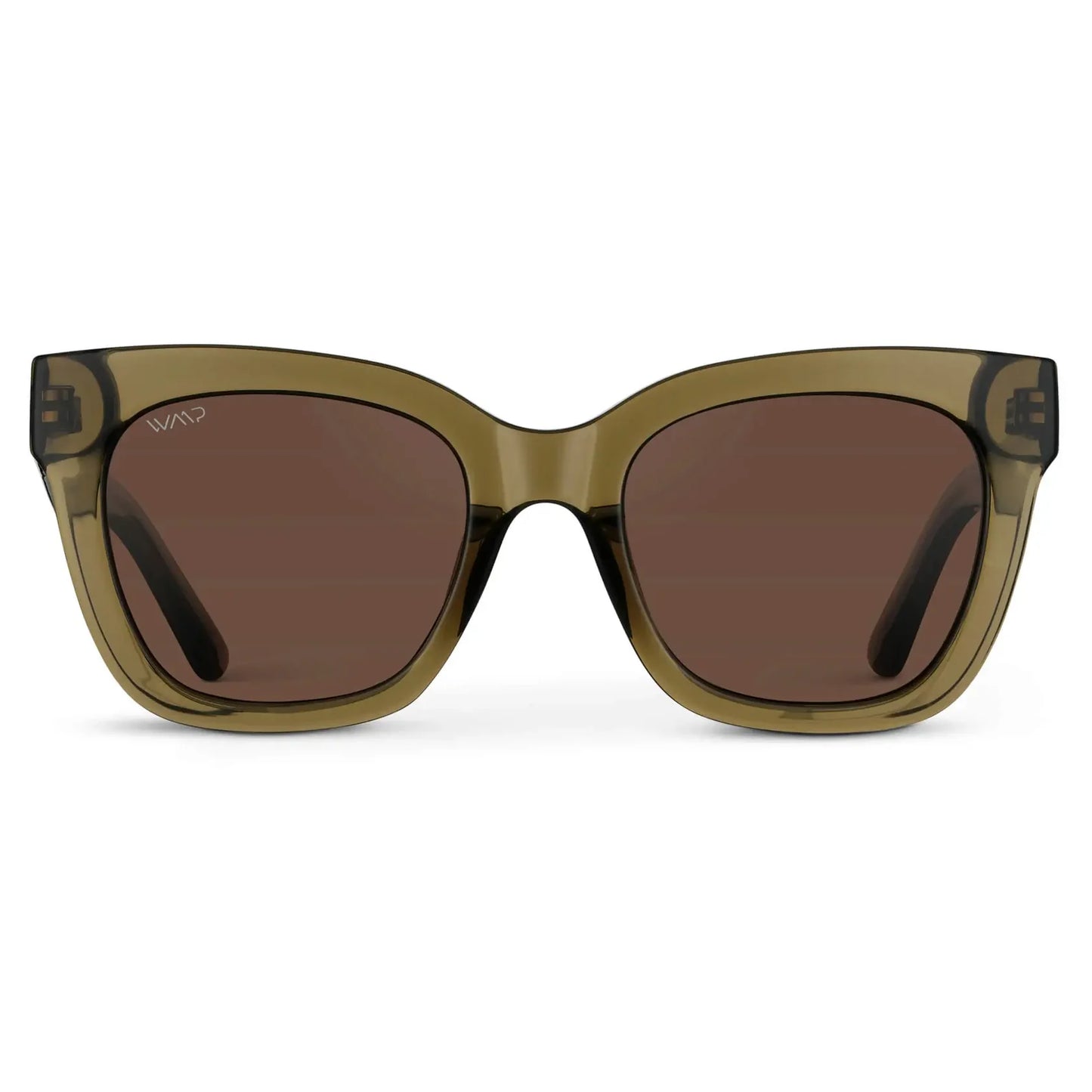 Stormi Khaki Crystal Green / Brown Lens Polarized Sunglasses