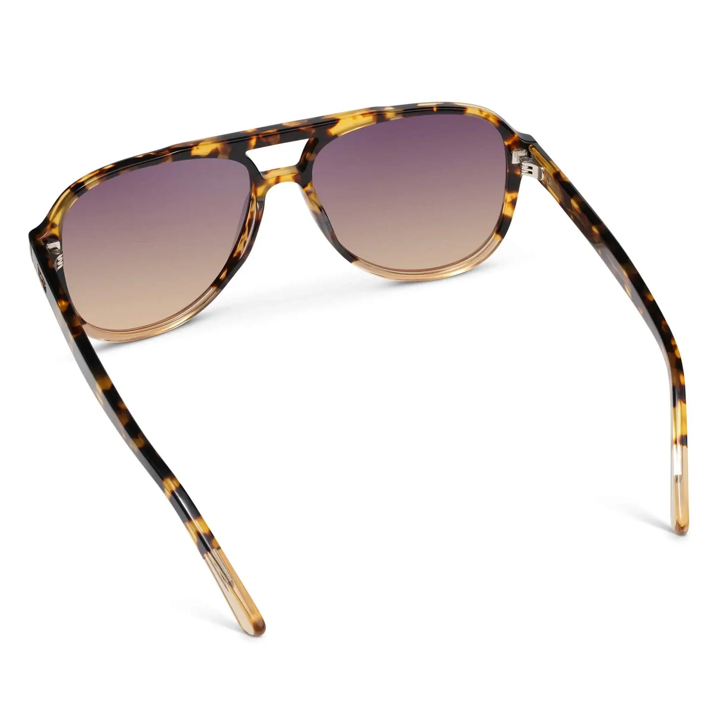 Indie Tortoise Clear / Gradient Sunset Lens Polarized Sunglasses