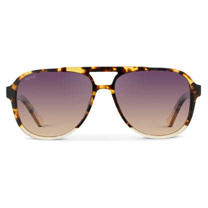Indie Tortoise Clear / Gradient Sunset Lens Polarized Sunglasses
