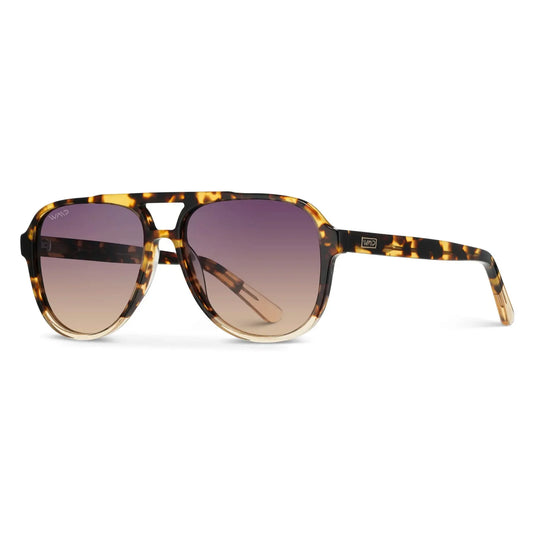Indie Tortoise Clear / Gradient Sunset Lens Polarized Sunglasses