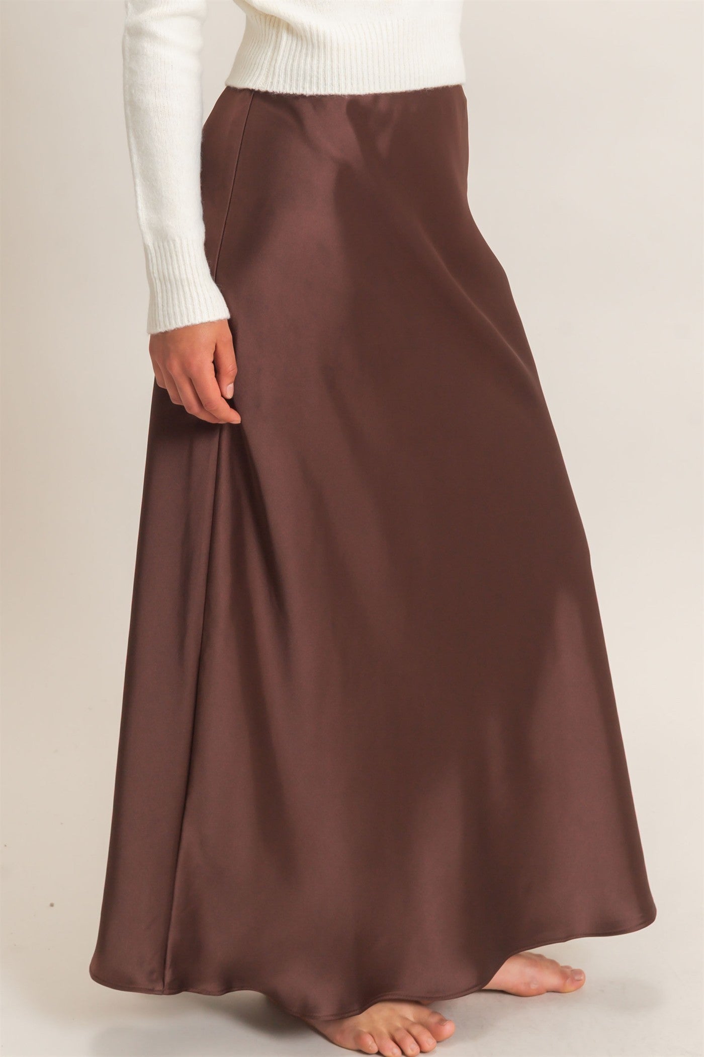 Classic Elegance Dark Brown Skirt