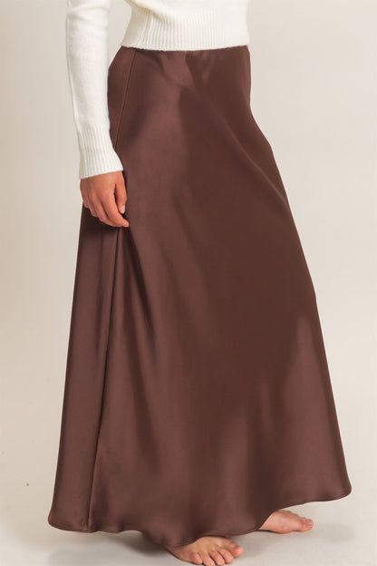 Classic Elegance Dark Brown Skirt