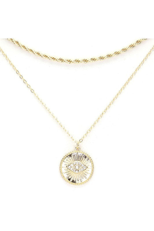 Looking Within Gold Necklace