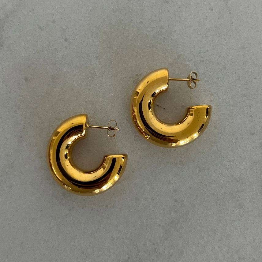 Smooth Gold Hoops